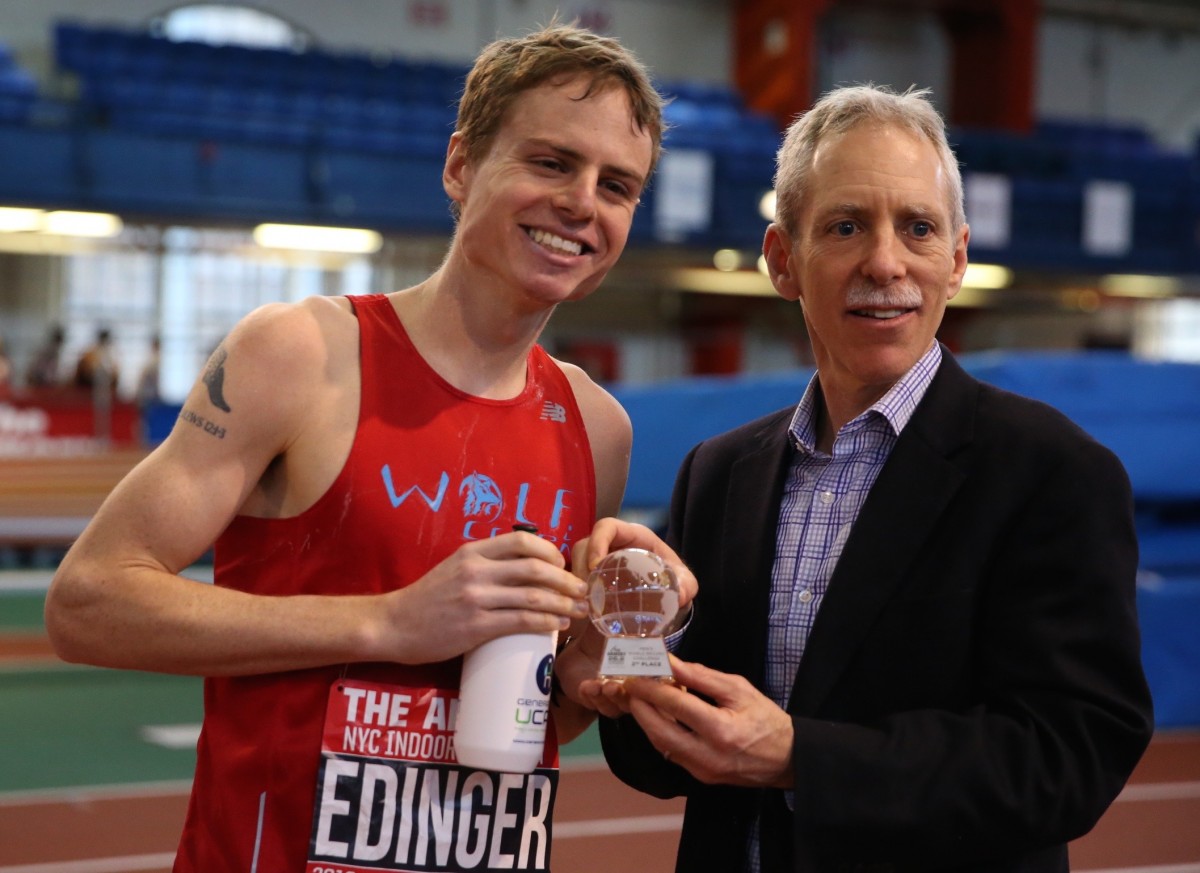 Edinger 2nd at Armory Indoor Marathon